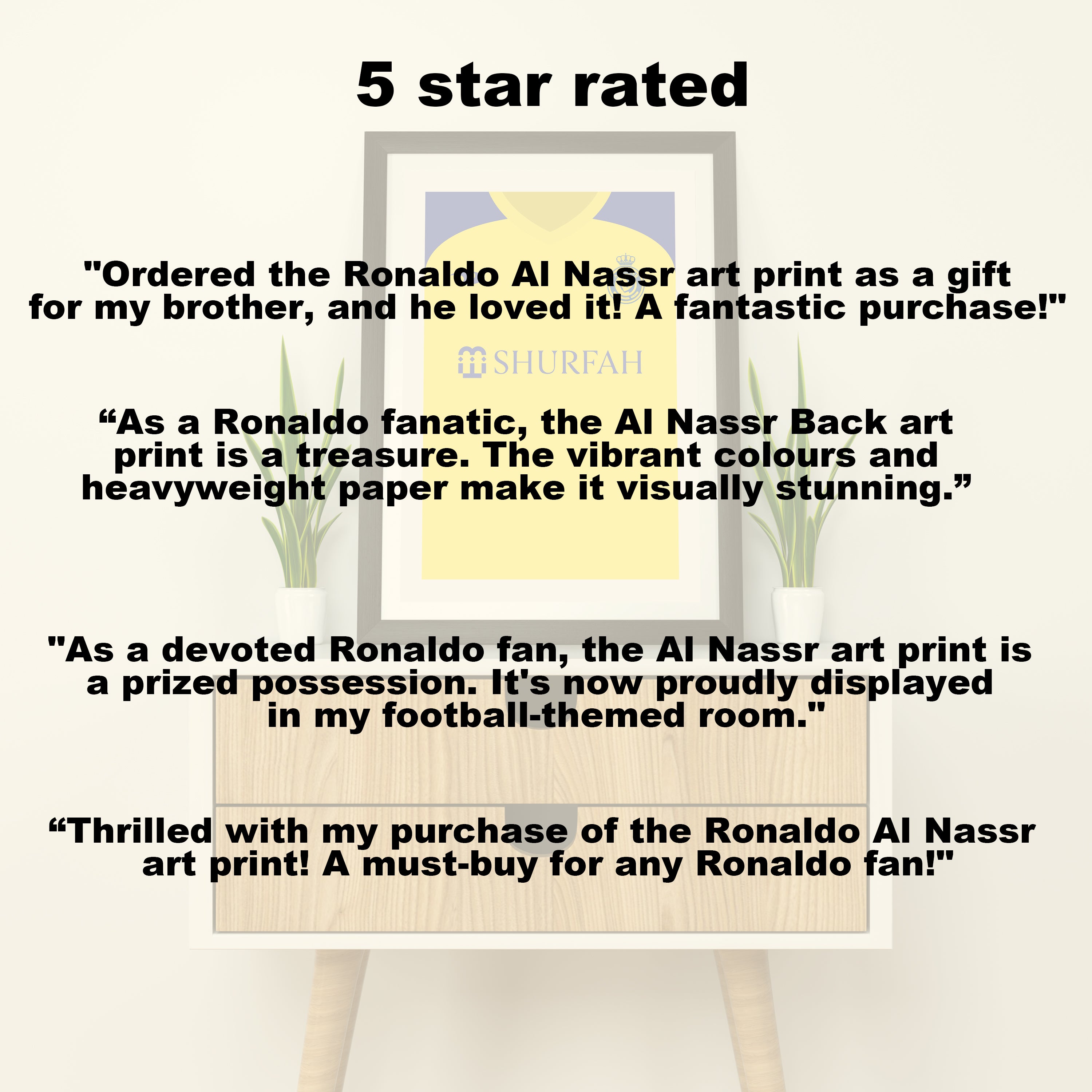 Ronaldo Al Nassr (Front) Heavyweight Art Print - Football Post - Perfect Gift - Birthday Present for Him