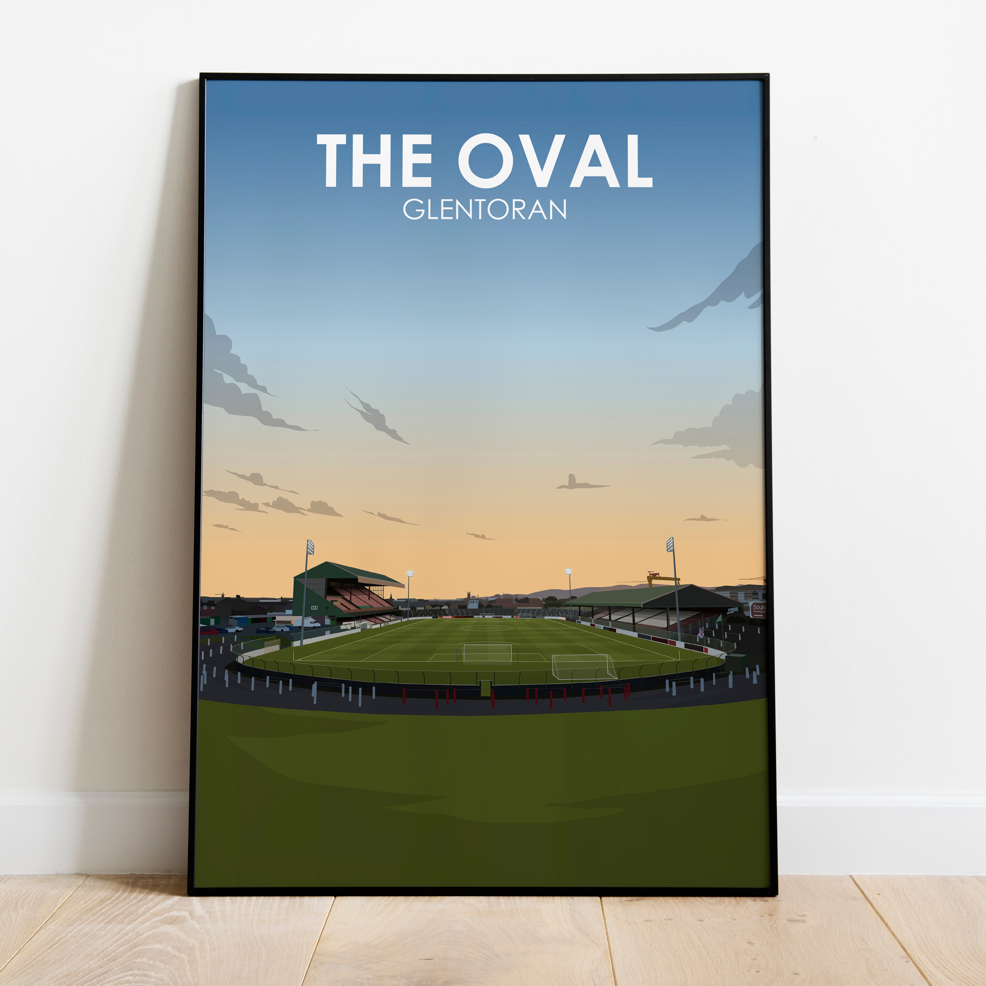 The Oval Heavyweight Art Print - Football Post - Perfect Gift - Birthday Present for Him