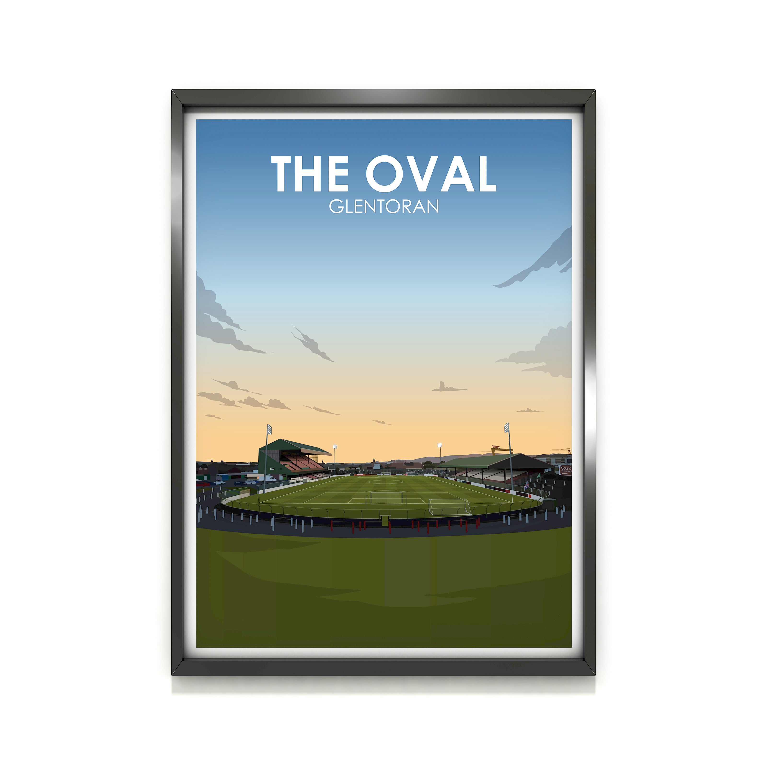 The Oval Heavyweight Art Print - Football Post - Perfect Gift - Birthday Present for Him